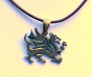 Pewter Celtic Dragon Pendant
