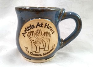 Custom Logo hand made stoneware mug with handle
